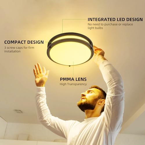 Adjustable 13 inch LED Ceiling Light Fixture, Dimmable