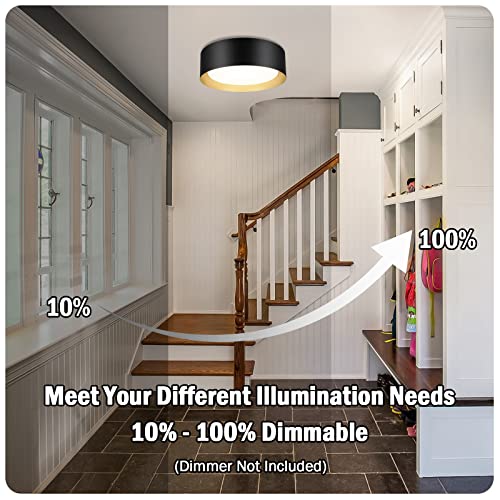 LED Flush Mount Ceiling Light Fixture with 3 Colors