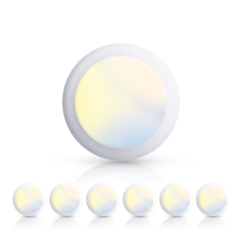 Pack of 6 ECOELER Dimmable LED Flush Mount Lights