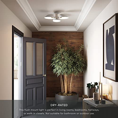 Nathan James Argo Semi Mount Ceiling Light, 3-Lights