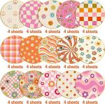 Haooryx 60PCS Retro Boho Floral Scrapbook Paper