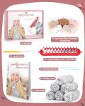 Coopay Loom Knitting Kit for Beginners Adult, Scarf Knitting Loom Set with Yarn & Instructions, DIY Long Knit Loom Quick Loom Knit Kit Easy to Use Knitting Start Kit for Learning to Knit Adult Scarf