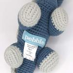 Pebble | Handmade Dinosaur - Blue | Organic Cotton | Crochet | Fair Trade | Pretend | Imaginative Play | Stegosaurus | Machine Washable