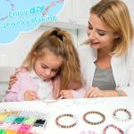 Dowsabel Clay Beads Bracelet Making Kit for Beginner, 4000Pcs Preppy Clay Beads for Bracelet Jewelry Making, Friendship Bracelets DIY Arts and Crafts Gifts for Kids Age 6-12