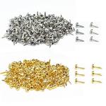 500 Scrapbooking Brads: Gold and Silver Paper Fasteners