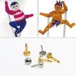 500 Scrapbooking Brads: Gold and Silver Paper Fasteners