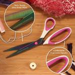 BambooMN Softgrip Titanium Scissors Set - Pink Inlays