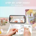 YAMAXIN Crochet Kit for Beginners-Rabbit Flower Animal Easy Learn to Starter Amigurumi Knitting Kit and Yarn Craft Kits for Adults DIY with Step-by-Step Video Tutorials