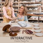 BKALEME Pottery Molds| Superior Walnut Tone Pottery Tools & Clay Tools | 4.5", 5.5", 6.5" Triad Clay Molds for Creating Bowls & Plates | Ceramic Top Forms Molds & Mud Tools for Expanded Creativity