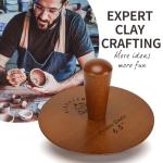 BKALEME Pottery Molds| Superior Walnut Tone Pottery Tools & Clay Tools | 4.5", 5.5", 6.5" Triad Clay Molds for Creating Bowls & Plates | Ceramic Top Forms Molds & Mud Tools for Expanded Creativity