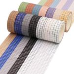 Decorative Grid Washi Tape Set for Scrapbooking and Crafts
