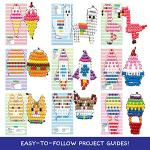 Made By Me Ultimate Bead Pets, Includes Over 1600 Beads, Carabiner Clips, Design Templates, Storage Cases, Create Your Own Backpack Keychain Kit, DIY Keychain Kit, Bead Art Crafts for Kids & Beginners