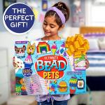 Made By Me Ultimate Bead Pets, Includes Over 1600 Beads, Carabiner Clips, Design Templates, Storage Cases, Create Your Own Backpack Keychain Kit, DIY Keychain Kit, Bead Art Crafts for Kids & Beginners