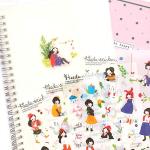 Kawaii Korean Stickers Set for Scrapbooking & Journals