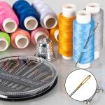 GOANDO Sewing Kit for Adults Emergency Repair and Travel Kits Filled Sewing Needle and Thread Kit Scissors Thimble and Clips Etc for Family Everyday and DIY Sewing Kits