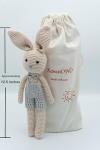 KawaiOnO Bunny Family, Bunny Dad, Handmade Bunny Crochet Plushie Doll, Amigurumi Doll, Baby/Toddler Doll (Bunny Dad)