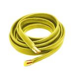 Vegan Leather Wrap Belt for Women - Multiple Ways to Wear - One Size Fits All - Adjustable - Size inclusive - Skinny Wrap Belt | Sash Obi knot tie belt | Made in USA (Citrine Green with Gold Hardware)