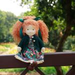 BlissfulPixie Handmade Waldorf Doll- Hanne 12", Soft Girl Rag Doll with Cute Stuffed Plush, Ideal First Doll for Babies & Toddlers