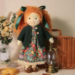 BlissfulPixie Handmade Waldorf Doll- Hanne 12", Soft Girl Rag Doll with Cute Stuffed Plush, Ideal First Doll for Babies & Toddlers