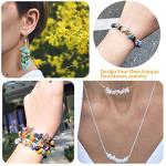 Crystal Beads for Jewelry Making, 2800PCS Natural Crystal Bead Gemstone Chip Beads for Earring Ring Making Kit with Spacer Beads Earring Hooks Pendants Charms Wire String for DIY Bracelets Beading Kit