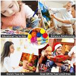 Fycert Paint by Numbers Kit for Adults Kids - Crafts DIY Paint by Numbers Kits for Beginners - Color by Numbers Pack on Canvas Painting Kit - Acrylic Paint on Mountains Lake