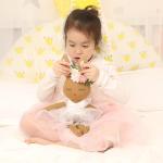 JUSTQUNSEEN Ballerina Doll Handmade Stuffed Animal Bunny Plush Animal Doll, Plush Toy Bunny Stuffed Animals for Girls Easter Stuffed Animal on Birthday Christmas Eastermothers Day Gifts