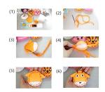 Kids DIY- First Sewing Kit for Kids, Learn to Sew DIY Craft Kits, Lovely Animals Style- Frog, Owl, Fox, Rabbit, Panda and Tiger