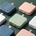 【Latest Models】Portable Travel Home Small Magnetic Sewing Box, Mini Sewing Kits Storage-Box, Beginners DIY Sewing Thread Needle Threader Scissors Kit（Pink).Boxes Home and Travel Quick Fix Sewing Kit