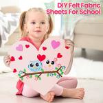 Reginary 120pcs Felt Fabric Sheets Felt Squares Assorted Color Felt Craft Sheets for DIY Sewing School Projects Patchwork Party Decoration, 40 Colors (12 x 8 Inch, 120 Pcs)