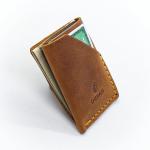 Handmade Real Leather Wallet for Men - Minimalist Design Large Capacity - Slim Case holds Money and Cards for Men & Women (BUCK BROWN)