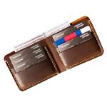 Handmade Leather Wallet for Men, Handmade Bifold Leather Wallet - Leather Credit Card Wallet