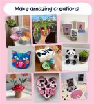 Pott'd™ Air Dry Clay Home Pottery Kit for Adults/Beginners. DIY Craft Kit for Adults. Kit Includes: Air-Dry Clay for Adults, Tools, Paints, Brushes, Sealant, How-to-Guide, Air Drying Clay Kit