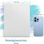 4 Pack 8x10 Inch Canvas Boards for Painting, Blank Canvases for Painting,Triple Primed for Oil & Acrylic Paints, 100% Cotton Canvas Panels, 3mm Thickness