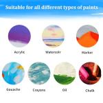 4 Pack 8x10 Inch Canvas Boards for Painting, Blank Canvases for Painting,Triple Primed for Oil & Acrylic Paints, 100% Cotton Canvas Panels, 3mm Thickness