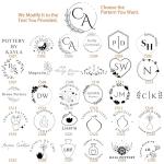 PrudoPex Custom Pottery Stamp for Clay, Personlized Clay Stamp Initial Ceramic Stamp, Custom Soap Stamp in Brass, Personalized Signature Brass Stamp for Pottery