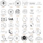 PrudoPex Custom Pottery Stamp for Clay, Personlized Clay Stamp Initial Ceramic Stamp, Custom Soap Stamp in Brass, Personalized Signature Brass Stamp for Pottery