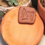 PrudoPex Custom Pottery Stamp for Clay, Personlized Clay Stamp Initial Ceramic Stamp, Custom Soap Stamp in Brass, Personalized Signature Brass Stamp for Pottery