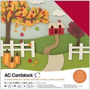 Autumn Colored Cardstock Pack, 60 Sheets, 20 Colors