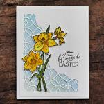 Easter Religious Stamp Set with Daffodil Die