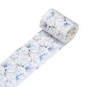 Azalea Bloom Wide Washi Tape, Watercolor Floral Design