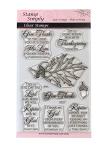 Thanksgiving Give Thanks Religious Stamp Set - 4x6