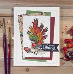 Thanksgiving Give Thanks Religious Stamp Set - 4x6