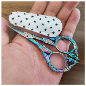 Colorful Embroidery Scissors with Secure Cover