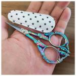 Colorful Embroidery Scissors with Secure Cover