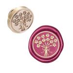 BRASS Wax Seal Stamp Head - Flower Design