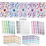 Self-Adhesive Rhinestone Stickers - 2800PCS - Multi-Color Gems