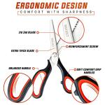 Makasla Red Zig Zag Pinking Shears, Decorative Scissors