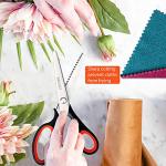 Makasla Red Zig Zag Pinking Shears, Decorative Scissors