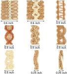 Jute Lace Craft Ribbon Rolls for Scrapbooking