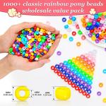 Colorful Pony Beads - Perfect for Crafts & Braids!